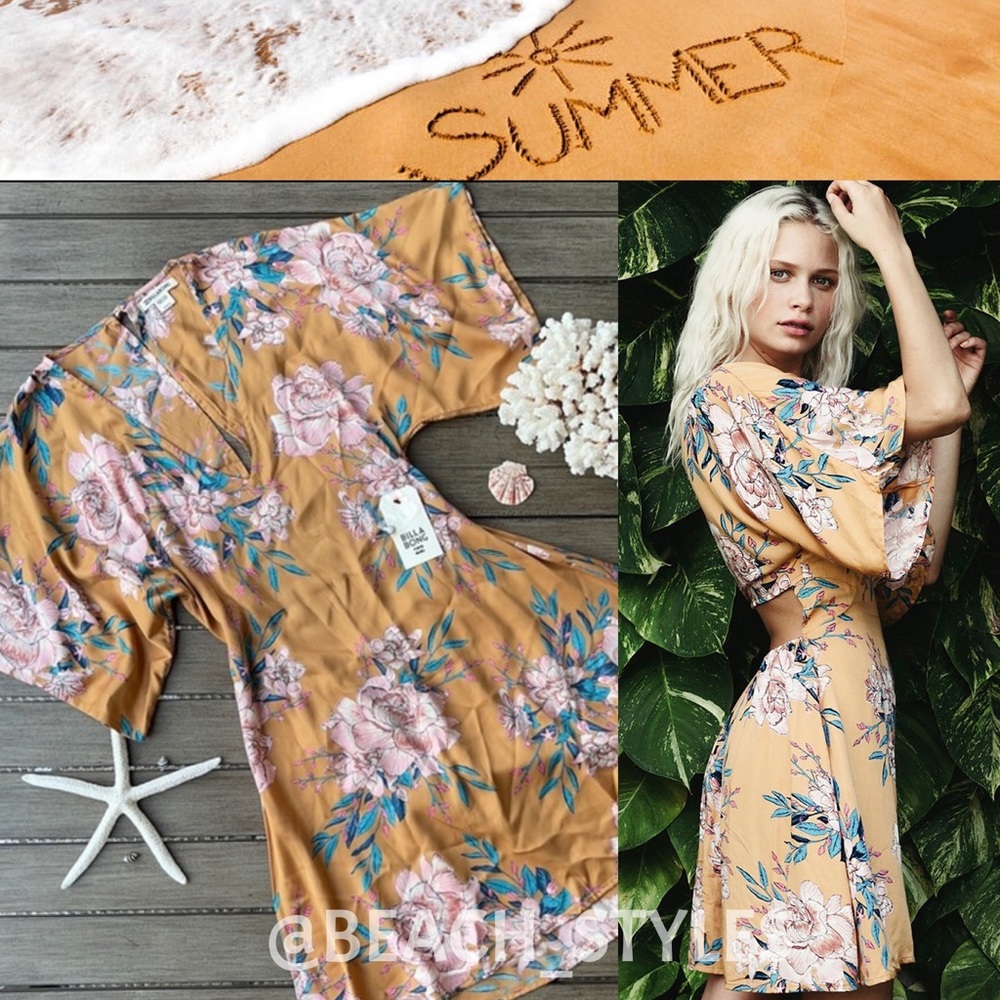 🌴🔆BILLABONG- GOLDEN LIGHT DRESS🔆🌴